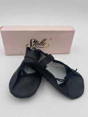 Stelle Premium Leather Ballet Flats For Kids & Big Kids 6MT Black